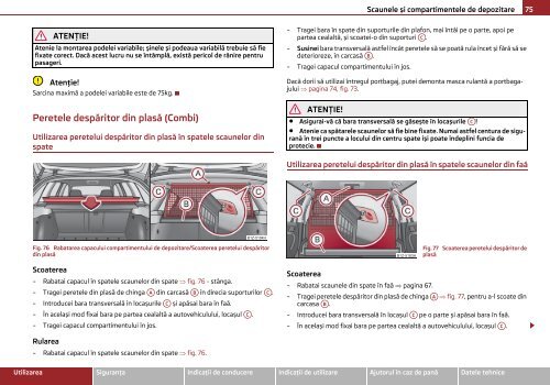 ŠKODA Octavia MANUAL DE UTILIZARE - Media Portal - Škoda Auto