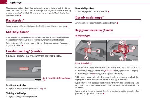 ŠkodaSuperb TILLÆG TIL BETJENINGSVEJLEDNING