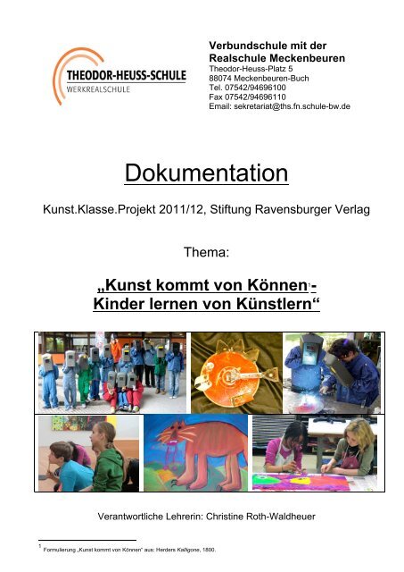 Download Dokumentation (pdf 2MB) - Kunst.Klasse.