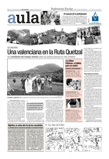 Una valenciana en la Ruta Quetzal - Levante-EMV