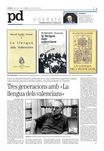 Tres generacions amb «La llengua dels valencians» - Levante-EMV