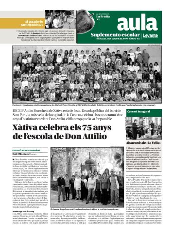 Xàtiva celebra els 75 anys de l'escola de Don Attilio - Levante-EMV