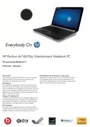 PSG Consumer 3C11 HP Notebook Datasheet - Digitec