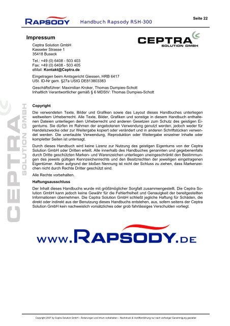 Rapsody RSH-300 - Digitec