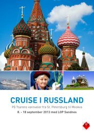 CRUISE I RUSSLAND - Lops