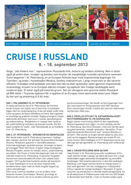 CRUISE I RUSSLAND - Lops