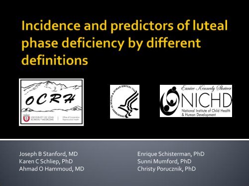 Incidence and predictors of luteal phase deficiency by different ...