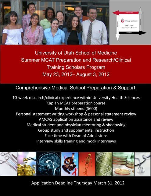 Summer MCAT Preparation Program - University of Utah - School of ...