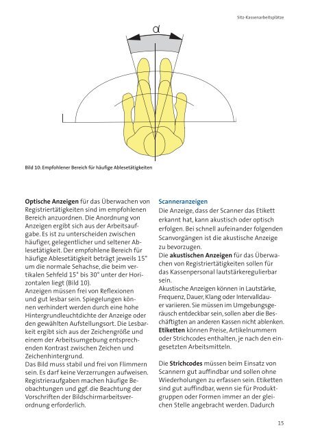 Sitz-Kassenarbeitsplätze