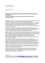 Pressemitteilung Relaunch: Immobilienportal myimmo.de jetzt mit ...