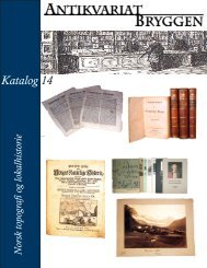 Katalog 14 – Topografi og lokalhistorie - Antikvariat Bryggen