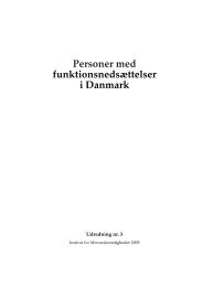 Personer med funktionsnedsættelser i Danmark - Danish Institute for ...