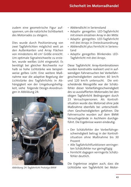 Sicherheit im Motorradhandel - Medienangebot der Sparte ...