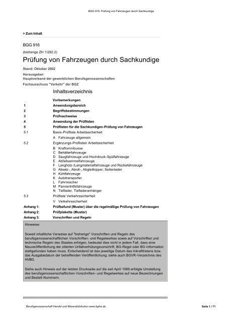 Prüfung von Fahrzeugen durch Sachkundige