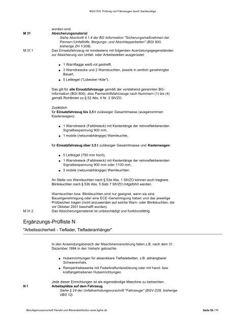 Prüfung von Fahrzeugen durch Sachkundige