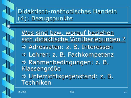 Didaktisch-methodisches Handeln im Sport