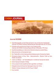 CHINA JOURNAL - Hochschulsport Universität Tübingen