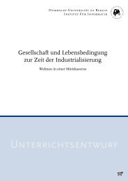 Gesellschaft und Lebensbedingungen zur Zeit der Industrialisierung