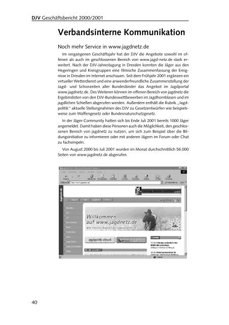 Geschäftsbericht 2000 - 2001 - Newsroom.de