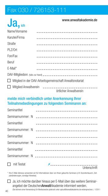 Notarpraxis - Deutscheanwaltakademie