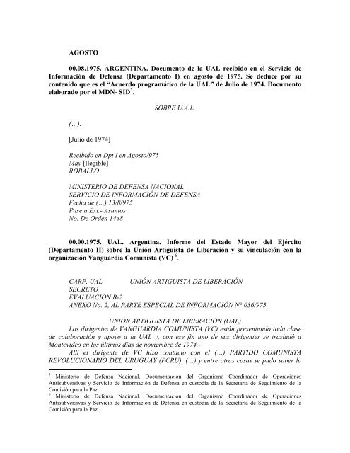 6. Unión Artiguista de Liberación - Portal del Estado Uruguayo