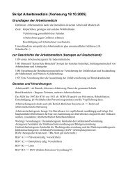 Skript Arbeitsmedizin (Vorlesung 18.10.2005) - Mediwiki