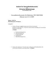 Gesundheitsoekonomie Klausur WS 05/06 - Mediwiki - Universität ...