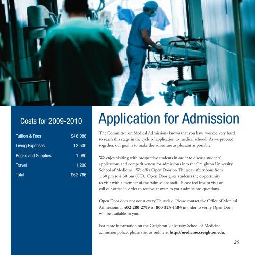 Admissions Brochure - Creighton University School of Medicine
