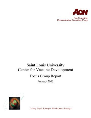 Focus Group Report_Final - Saint Louis University School of Medicine