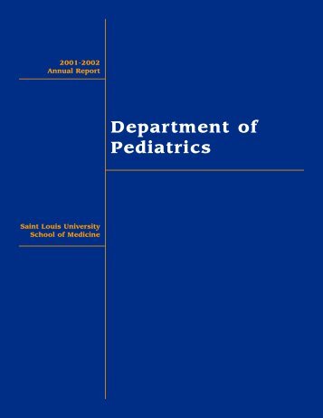 division of developmental pediatrics - Saint Louis University School ...