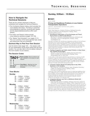 Complete (Sun.-Wed.) - Conference Calendar