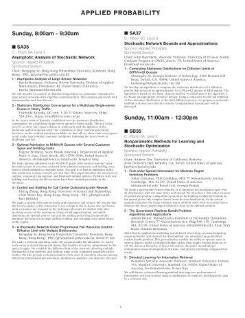 Austin Applied Probability