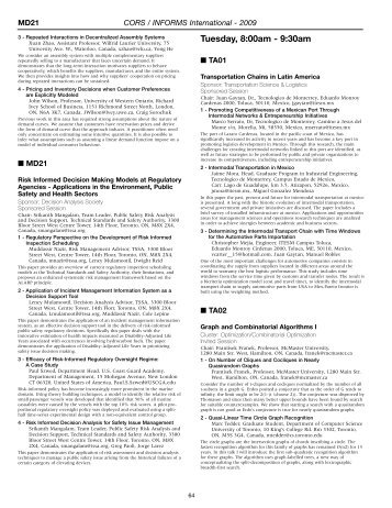CORS No Room Info