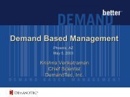 Demand Based Management