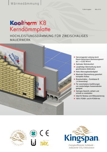 Kooltherm® K8 Kerndämmplatte - MEHA