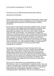 Rezension vom WDR-Konzert