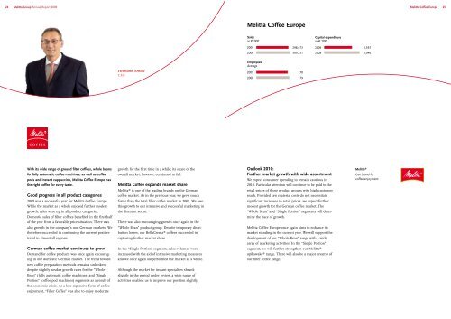 Annual Report 2009 - melitta.info