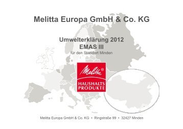 Melitta Europa GmbH & Co. KG - melitta.info