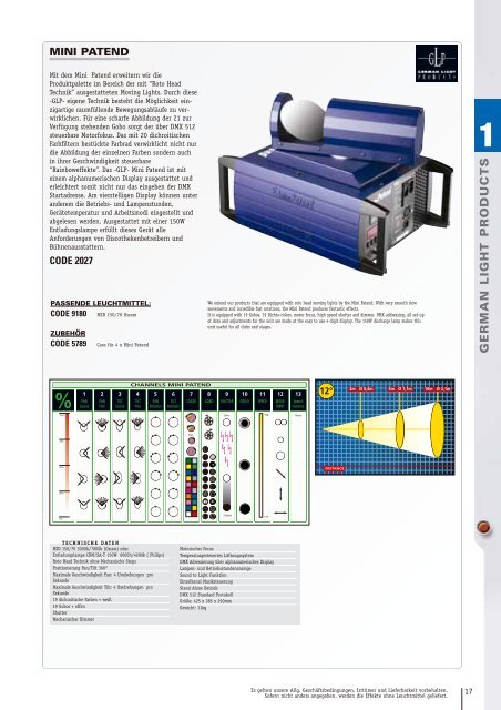 GLP Produkte /Scanner-Movings - Meinzer-Media.DE