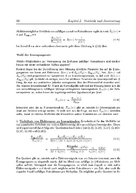 Photoelektron-Photoion-Koinzidenz- spektroskopie mit ...