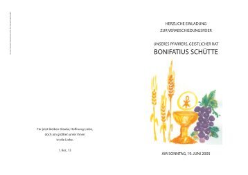 BONIFATIUS SCHÜTTE