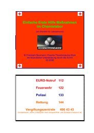 Einfache Erste Hilfe Maßnahmen im Chemielabor - member