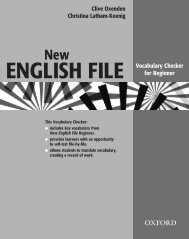 New ENGLISH FILE Vocabulary Checker For Beginner - Webs