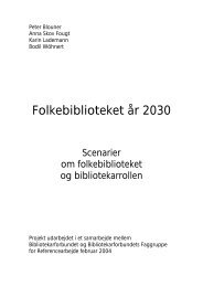 Folkebiblioteket år 2030 - Bibliotekarforbundet