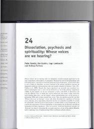 Dissociation, psychosis and spirituality: Whose ... - Members.efn.org