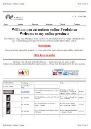 zu meinen online Produkten Welcome to my online products
