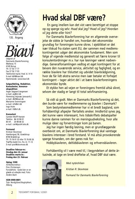Tidsskrift for Biavl 2001