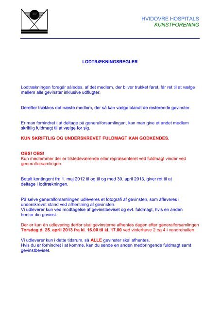 Klik her for at se indkaldelsen i PDF - HHKF Hvidovre Hospitals ...