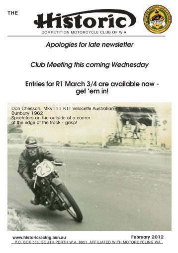 Apologies For Late Newsletter Club Meeting This Coming - iiNet