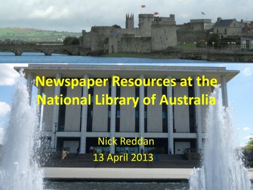 Newspaper Resources at the National Library of Australia